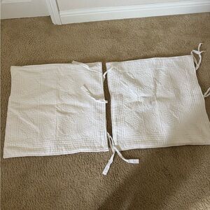 Pottery Barn Euro Sham Pillow Cover - Floral Linen Blend